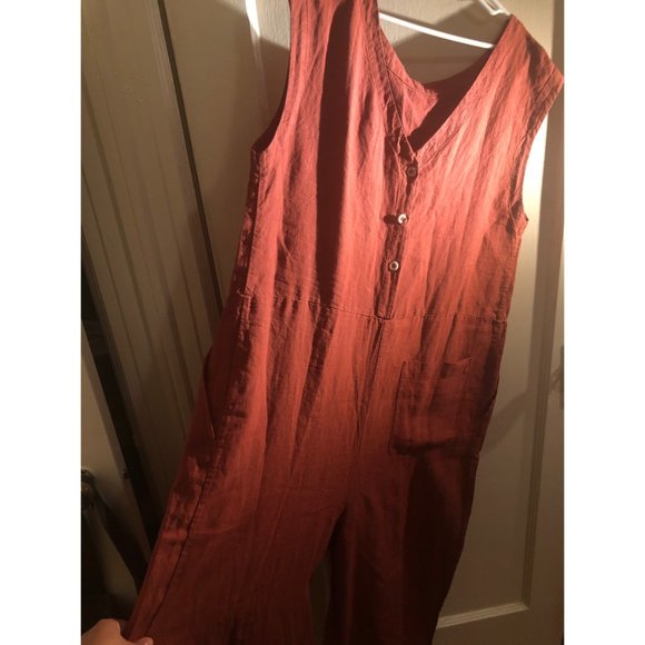 TOAST Linen Jumpsuit (NWT) in "Terracotta" - Picture 2 of 12